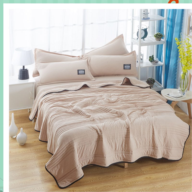 Cooling summer blanket shown in multiple color options