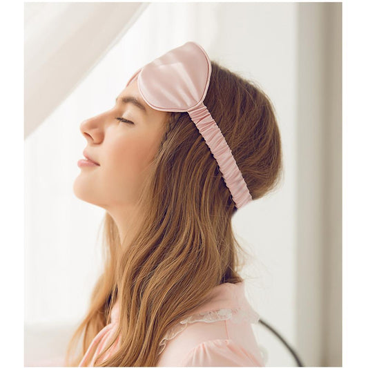 Natural silk sleep mask for gentle blackout coverage, soft fabric
