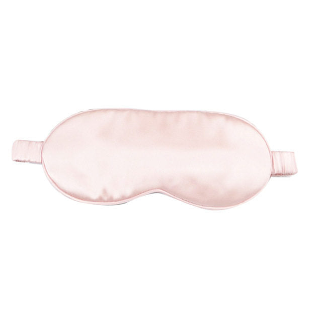 Natural silk sleep mask close-up of the breathable fabric texture